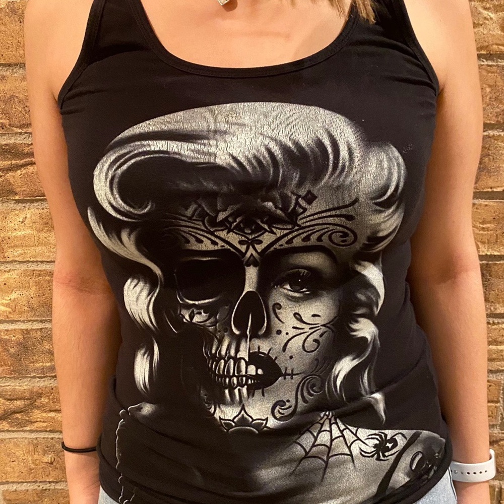 ❤️Black Graphic Tank Top